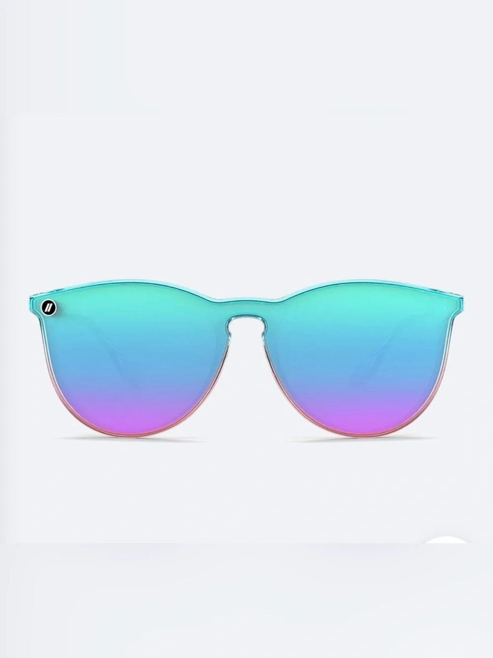 Mirrored Gradient Sunglasses - Blue Pink